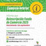 Reinscripción del Fondo de Comercio 2025