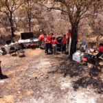 Se intensifica el operativo contra los incendios con apoyo aéreo y 130 brigadistas