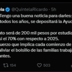 Ayuda Escolar: Se pagará con 70% de aumento