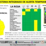 Alerta por lluvias, tormenta, vientos y niebla