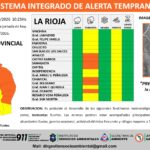 Alerta Metereológica para Gran Parte de la Provincia
