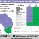 Alerta amarilla: Lluvias, viento y niebla en toda la provincia