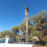 Ángel V. Peñaloza: Mejoran el sistema de iluminación pública en el Kilómetro 4