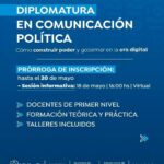 UNLaR: Finaliza inscripciones para la Diplomatura en Comunicación Política