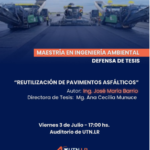 UTN La Rioja: Defensa de tesis sobre reutilización asfáltica