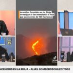 Luzu TV se hizo eco del incendio forestal en La Rioja