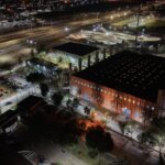 Nueva iluminación en el Polideportivo Carlos Saúl Menem