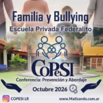 Familia y Bullying: COPESI llevará una propuesta de coaching a una escuela de La Rioja